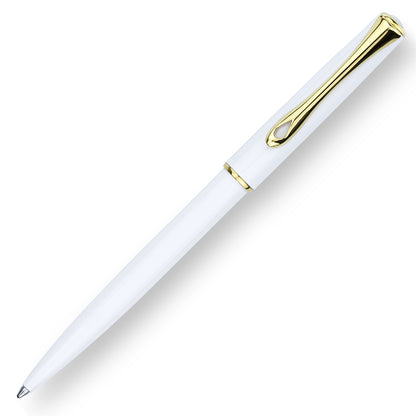 Diplomat Traveller Snowwhite Gold easyFLOW Ballpoint Pen