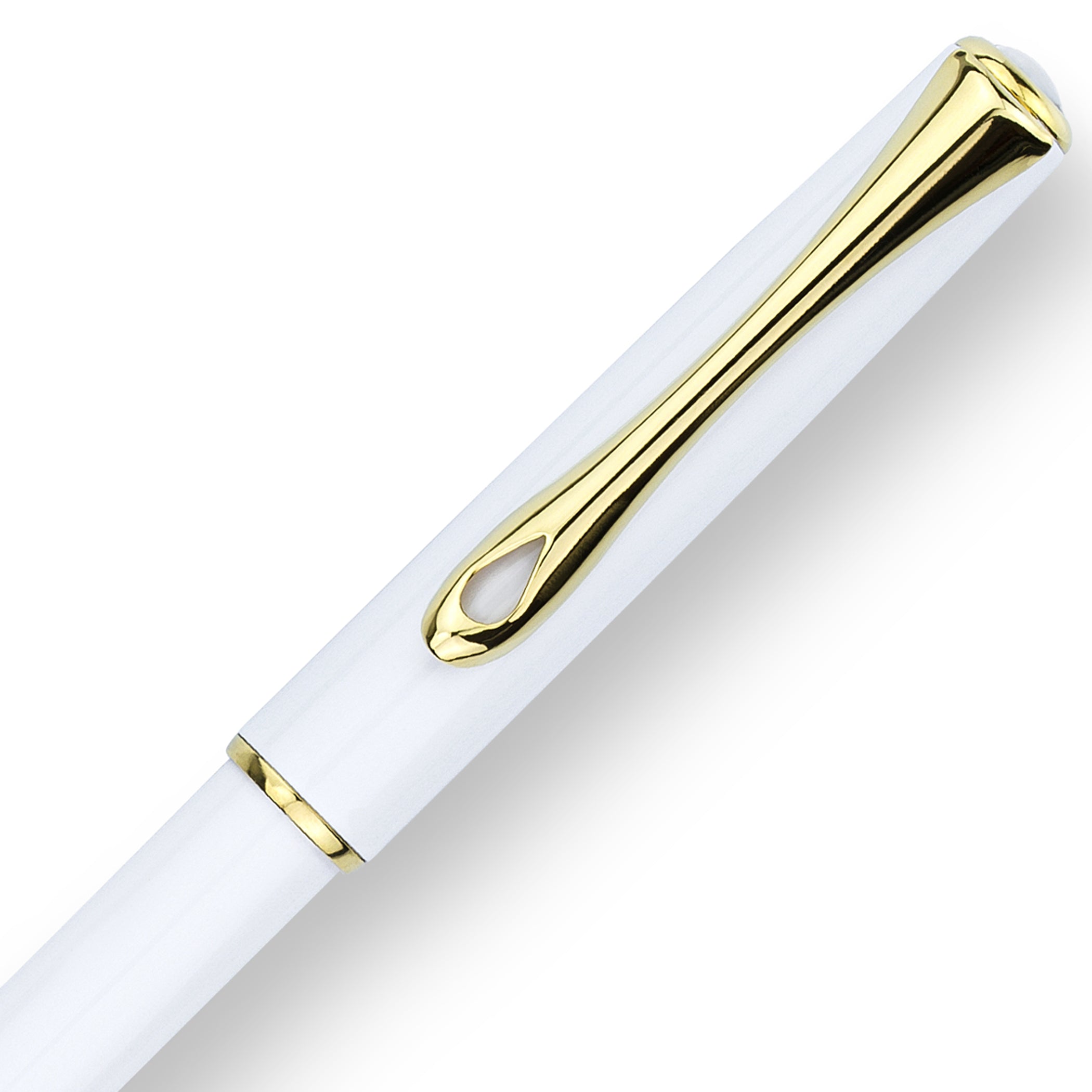 Diplomat Traveller Snowwhite Gold easyFLOW Ballpoint Pen