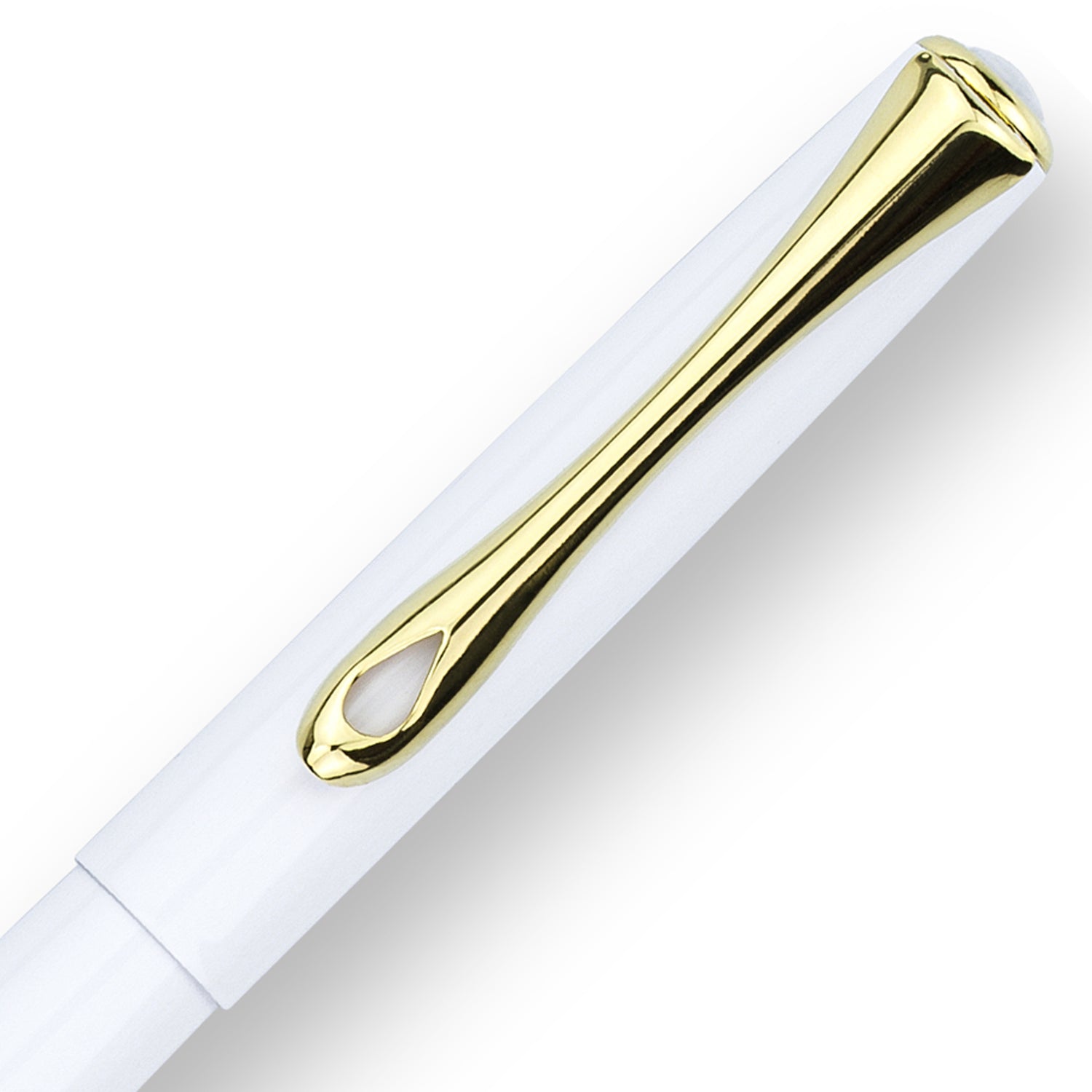 Diplomat Traveller Snowwhite Gold Rollerball Pen