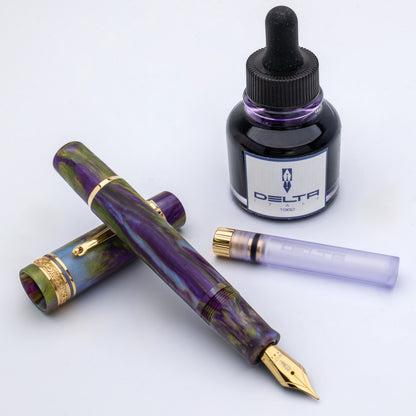 Delta Reservoir Limited Edition Wisteria Walk Fountain Pen Purple Resin 88