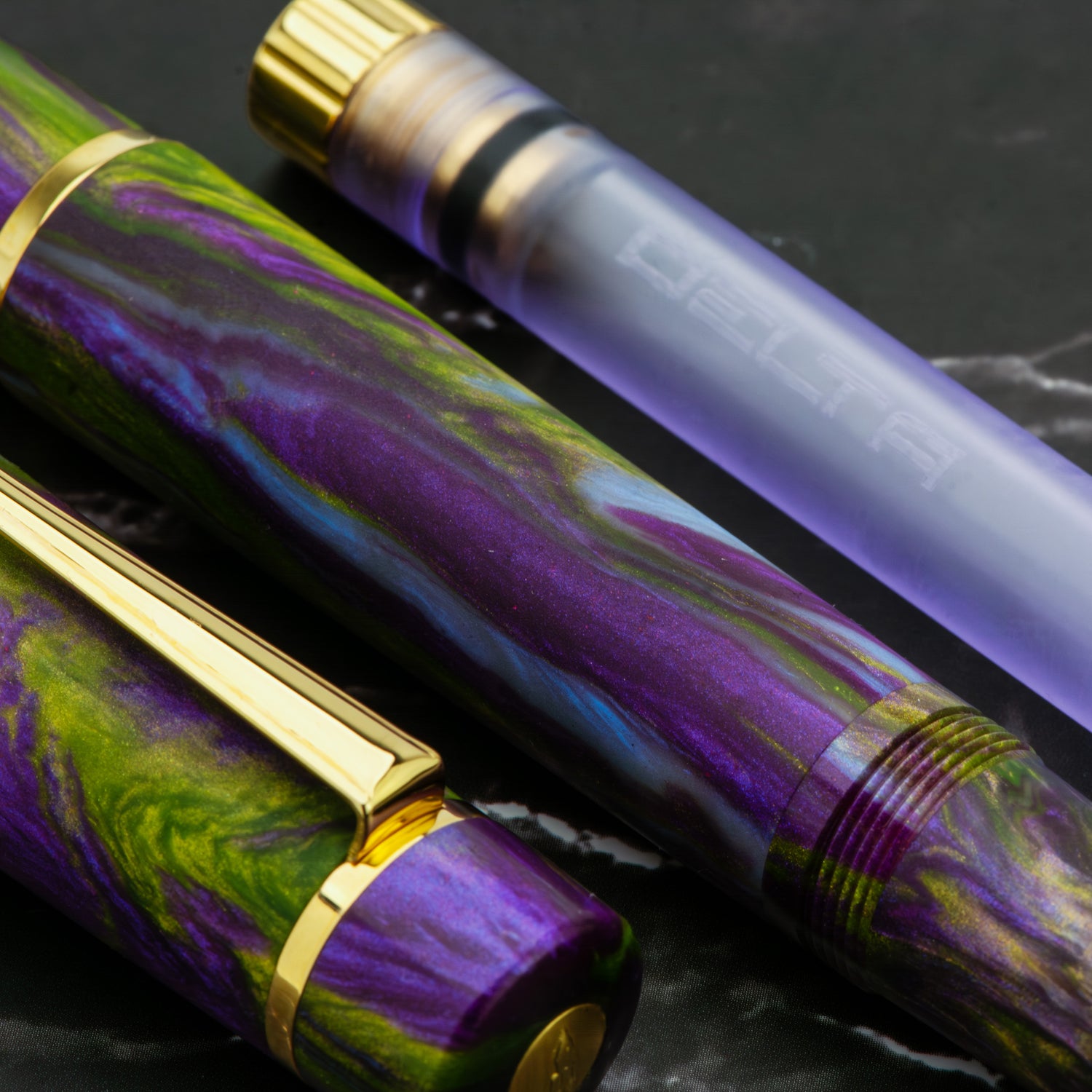Delta Reservoir Limited Edition Wisteria Walk Fountain Pen Purple Resin 88